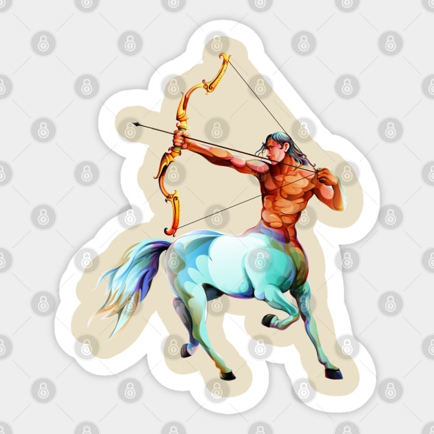 Horoscope Signs-Sagittarius Sticker by Peter Awax